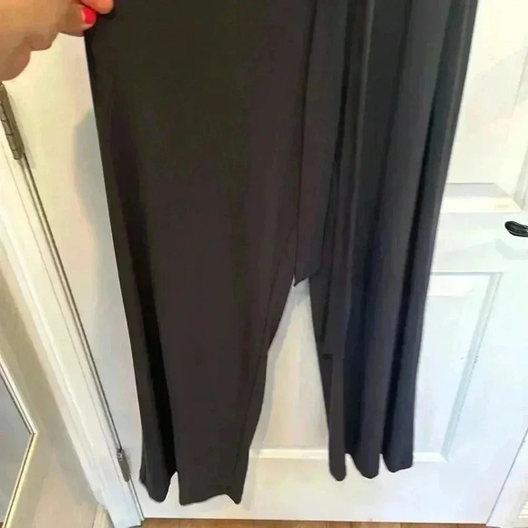 NWT Calvin Klein Charcoal Jumpsuit Zip Shoulders Sz 6 - Picture 3 of 8